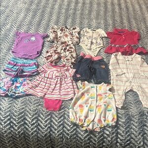 Baby Girls Summer Clothing Bundle  NAME BRANDS!!!